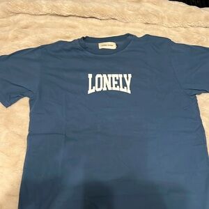 Like new! Lonely Ghost Believe in Ghosts Tee- blue large